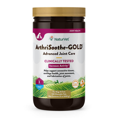 Naturvet Aethrisoothe-Gold® Advanced Joint Care Chewable Tablets 120ct